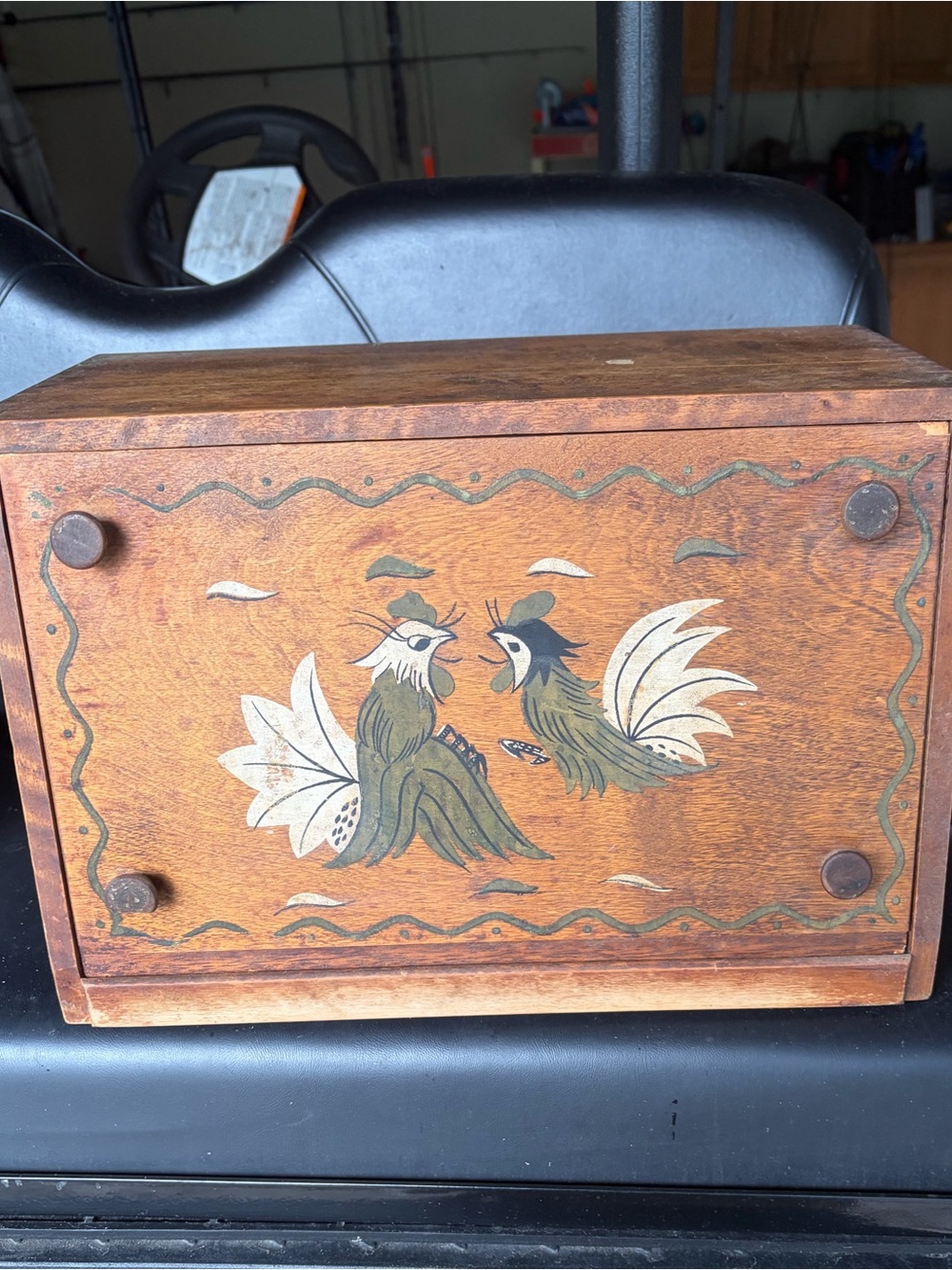 Vintage Rooster Breadbox